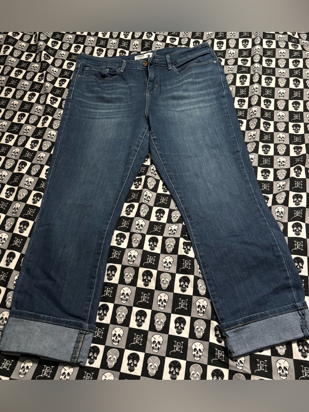 Levi Strauss Signature Gold Mid-Rise Straight Denim Pants - Picture 2 of 7